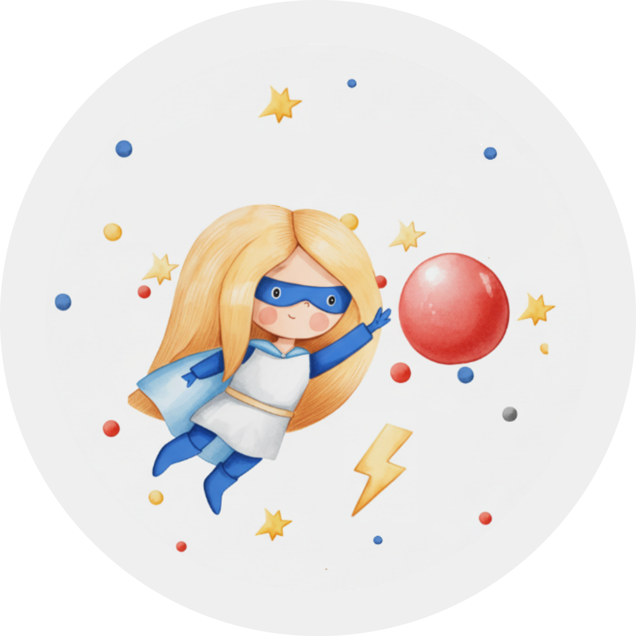 Super Girl with Personalized Name and Age