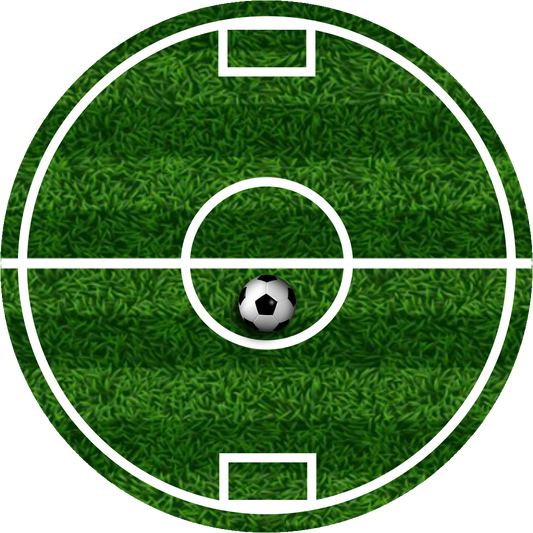 Happy Birthday Soccer Yard Cake Topper