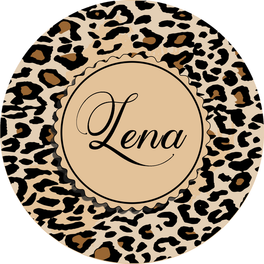 Happy Birthday Leopard Cake Topper