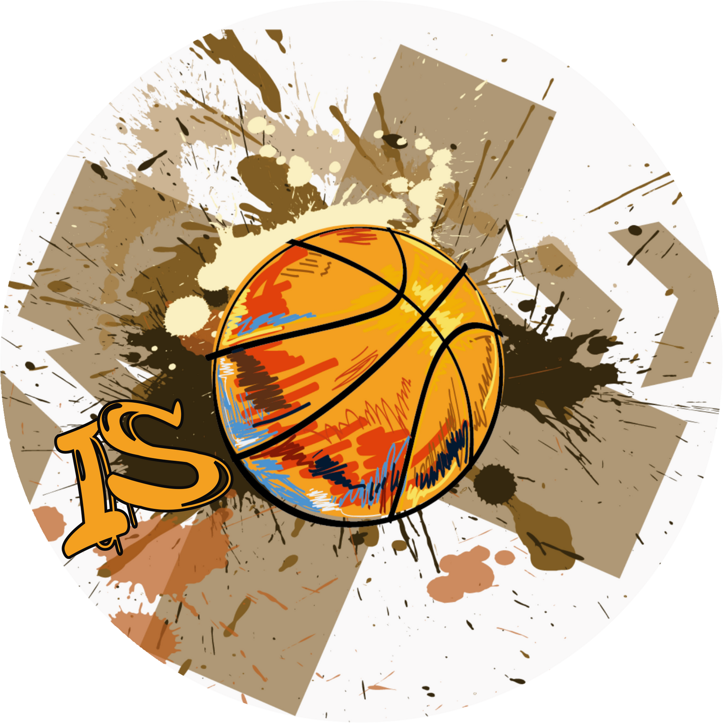 Happy Birthday Street Basket Cake Topper