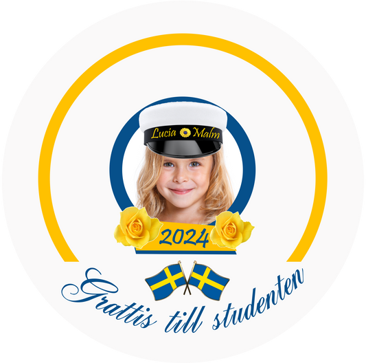 Swedish Student Cake Topper