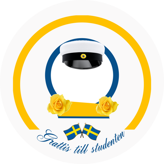 Swedish Student Cake Topper