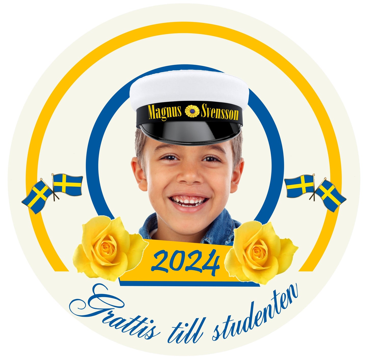 Swedish Student Cake Topper