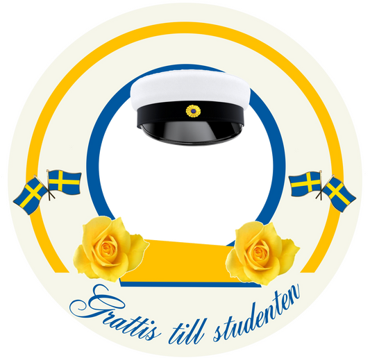 Swedish Student Cake Topper