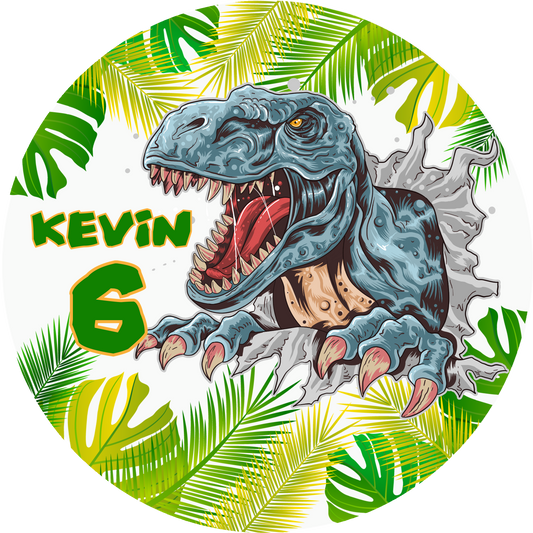 Happy Birthday T-Rex Cake Topper