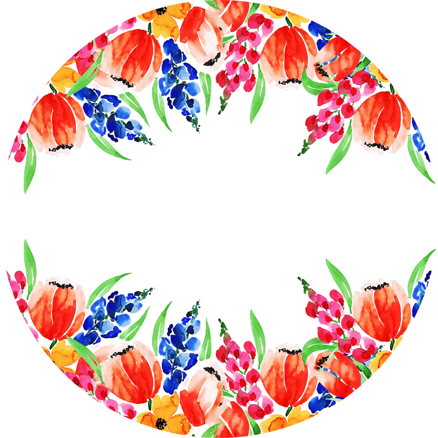 Happy Birthday Tulips Cake Topper
