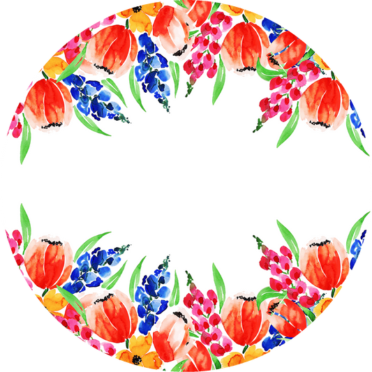 Happy Birthday Tulips Cake Topper