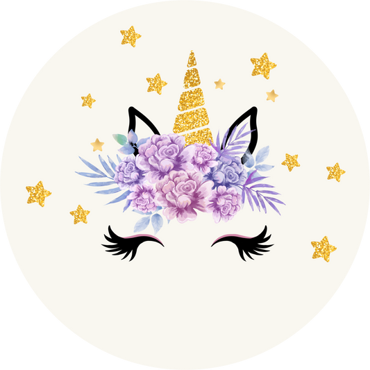 Happy Birthday Unicorn Cake Topper