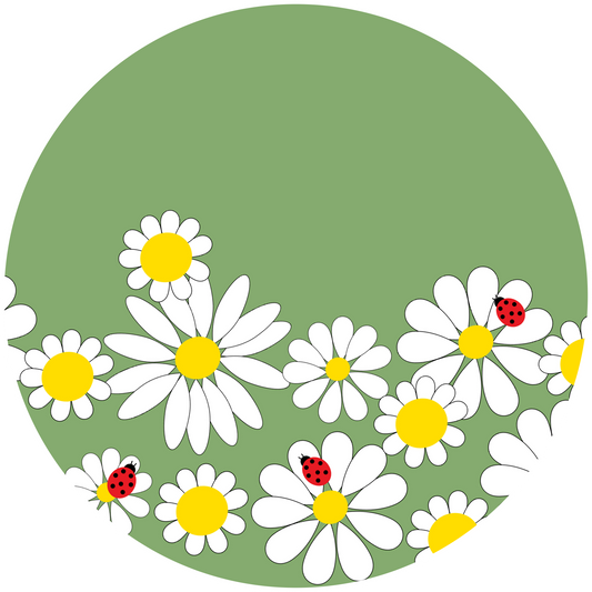 Happy Birthday White Flowers Cake Topper