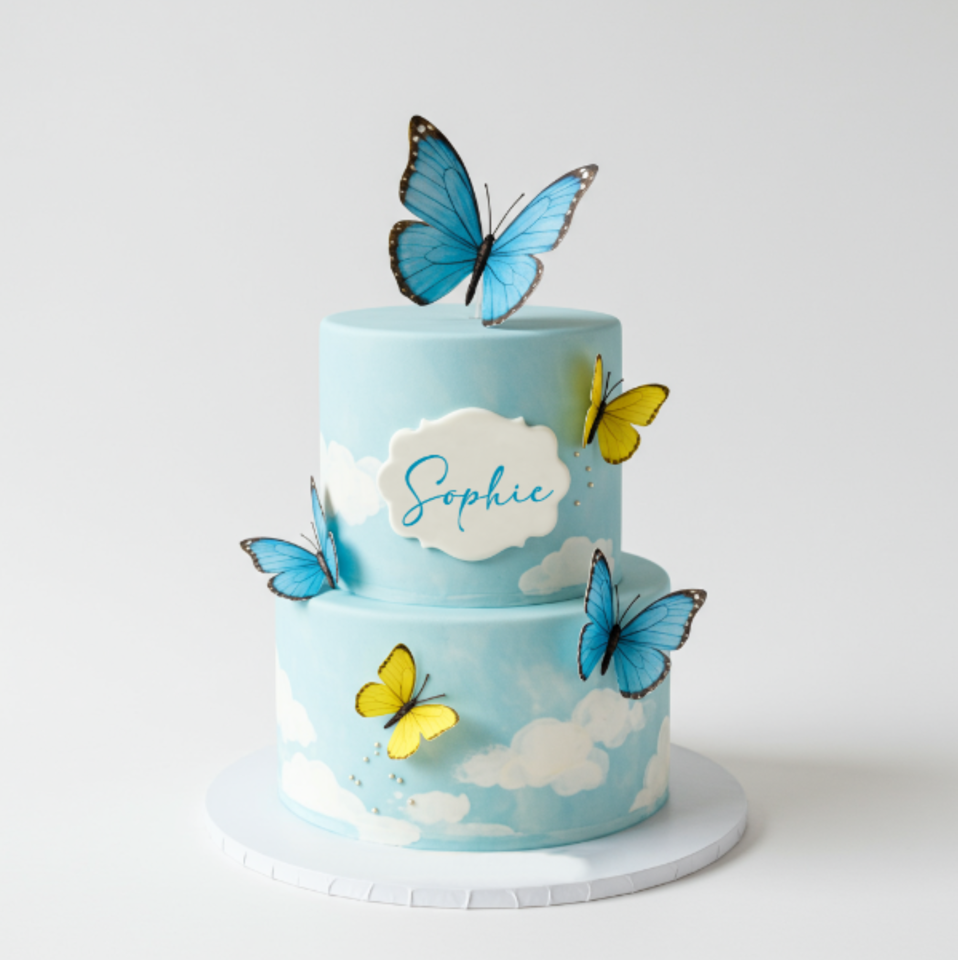 Butterflies Sky Cake