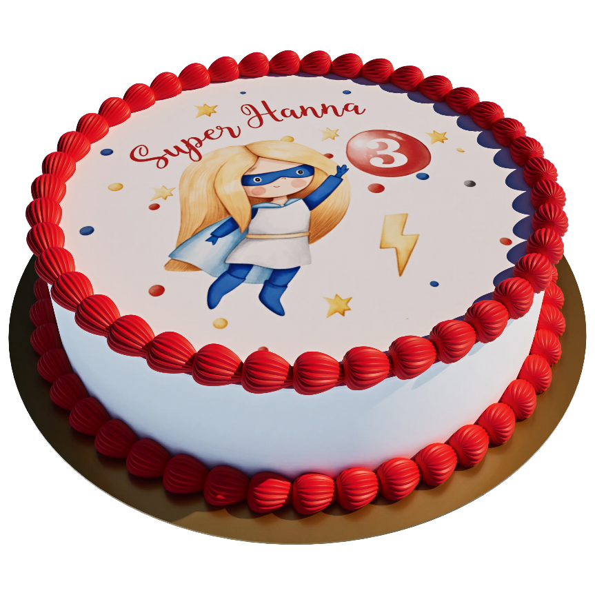 Super Girl with Personalized Name and Age