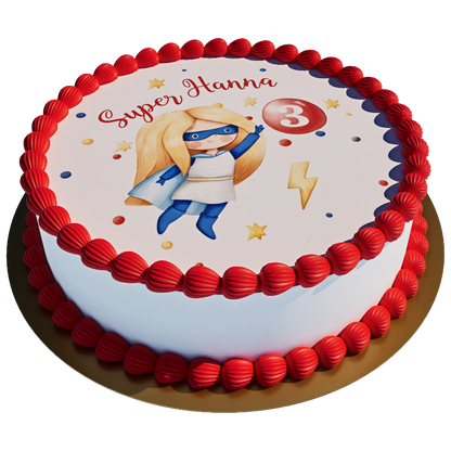 Super Girl with Personalized Name and Age