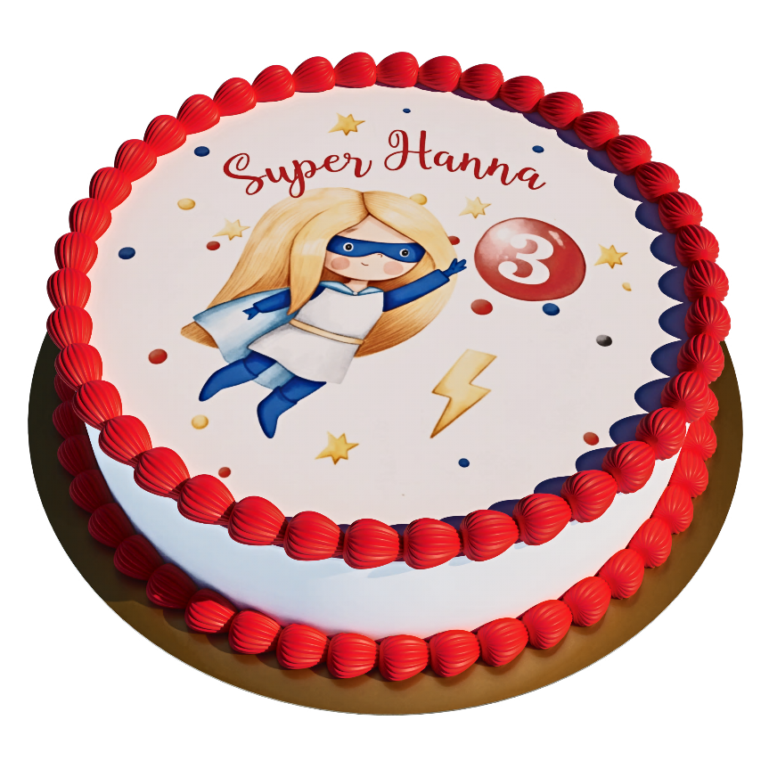 Super Girl with Personalized Name and Age