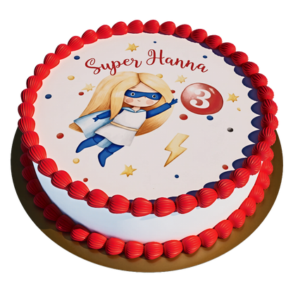 Super Girl with Personalized Name and Age