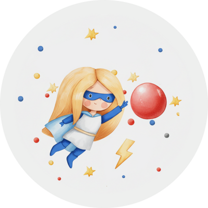 Super Girl with Personalized Name and Age