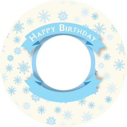 Happy Birthday Cake Topper Frozen