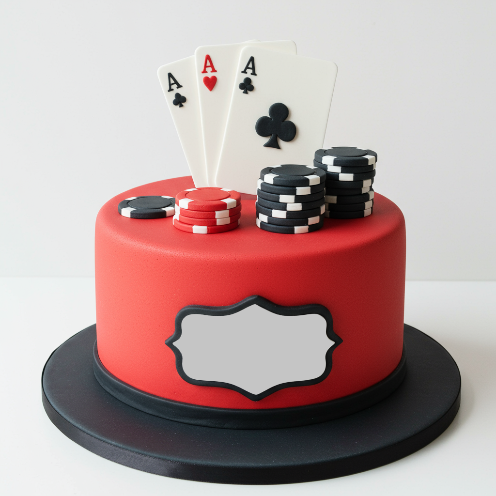 Poker Gambler Cake
